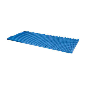 BED PAD 50X72X2IN CONVOLUTED BLUE 1EA